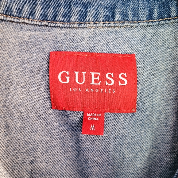 Guess Los Angeles Denim Vest Men's M - Picture 10 of 10